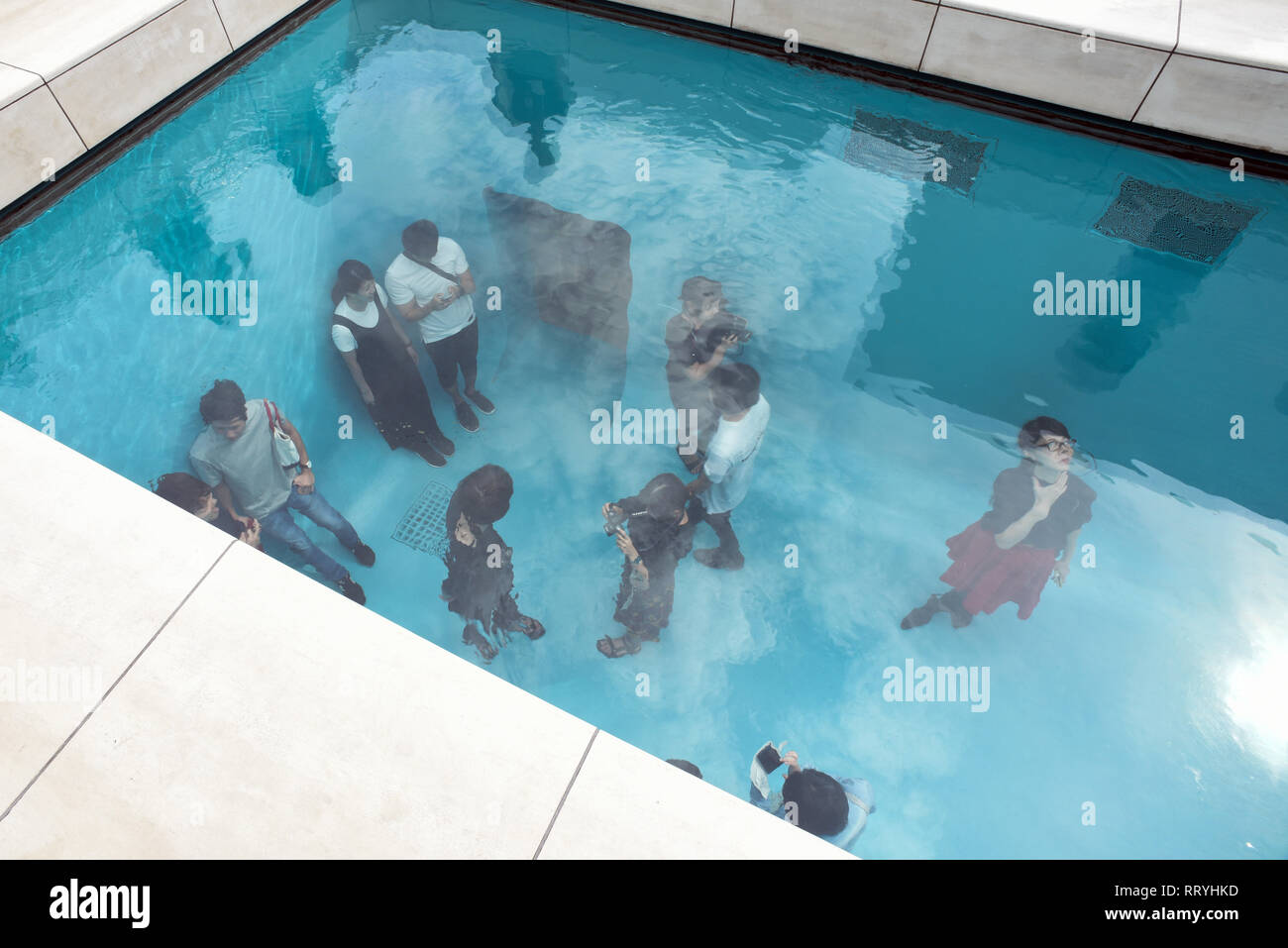 The Swimming Pool, by artist Leandro Erlich, permanently exhibited