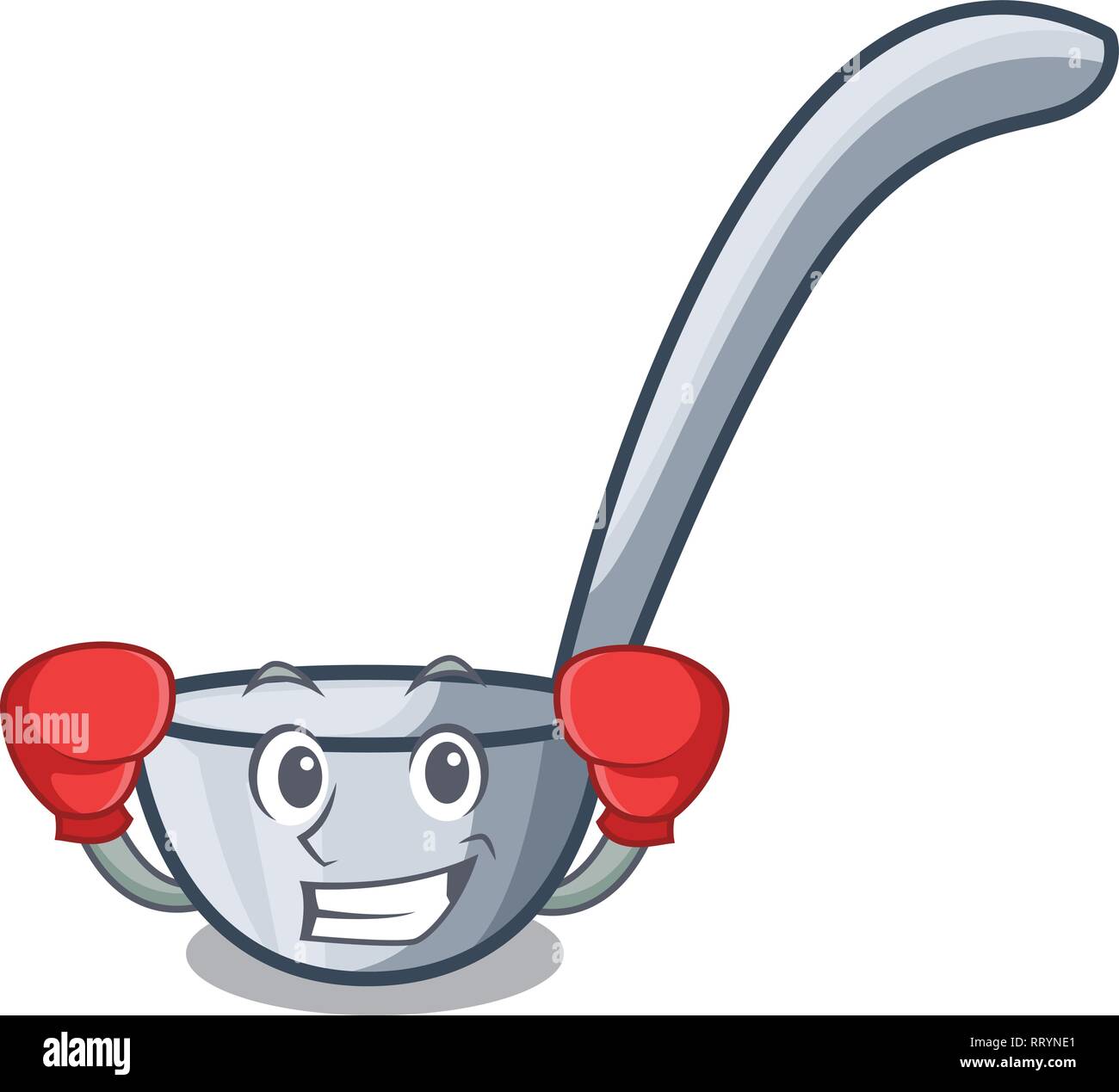Boxing ladles in the a character shape Stock Vector Image & Art - Alamy