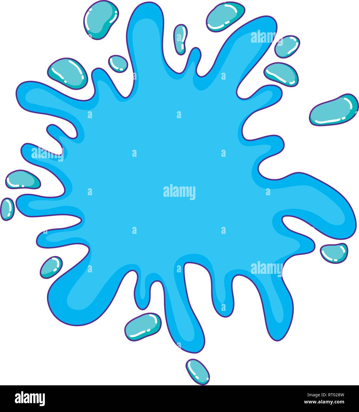 splash paint decorative icon Stock Vector