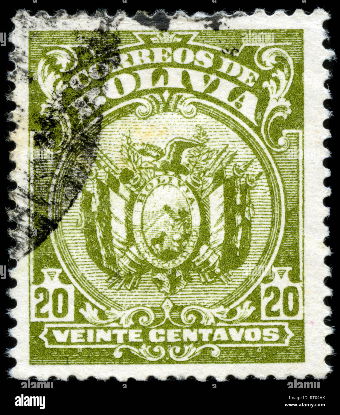 Postage stamp from Bolivia in the Definitive series issued in 1927 Stock Photo