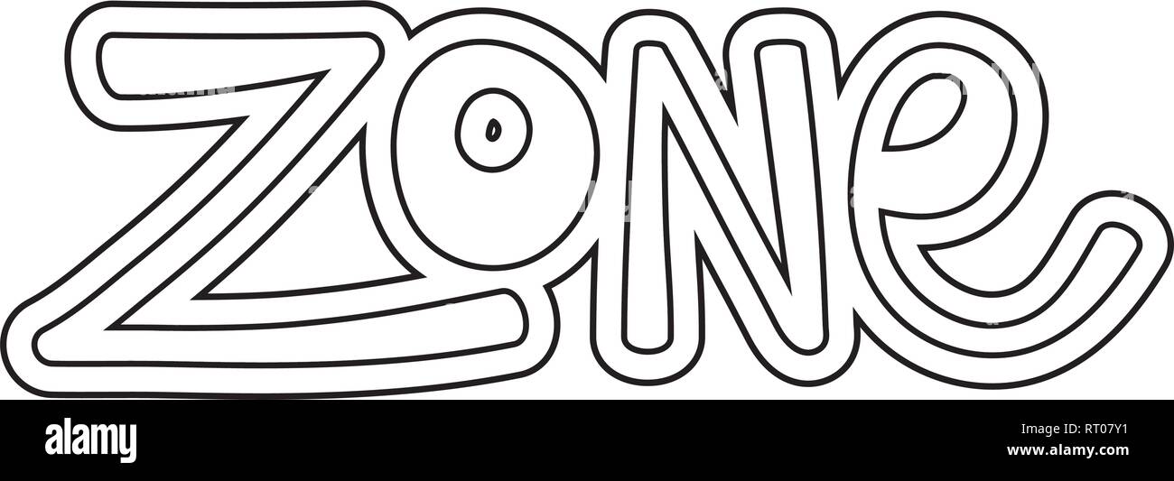 zone word isolated icon Stock Vector Image & Art Alamy