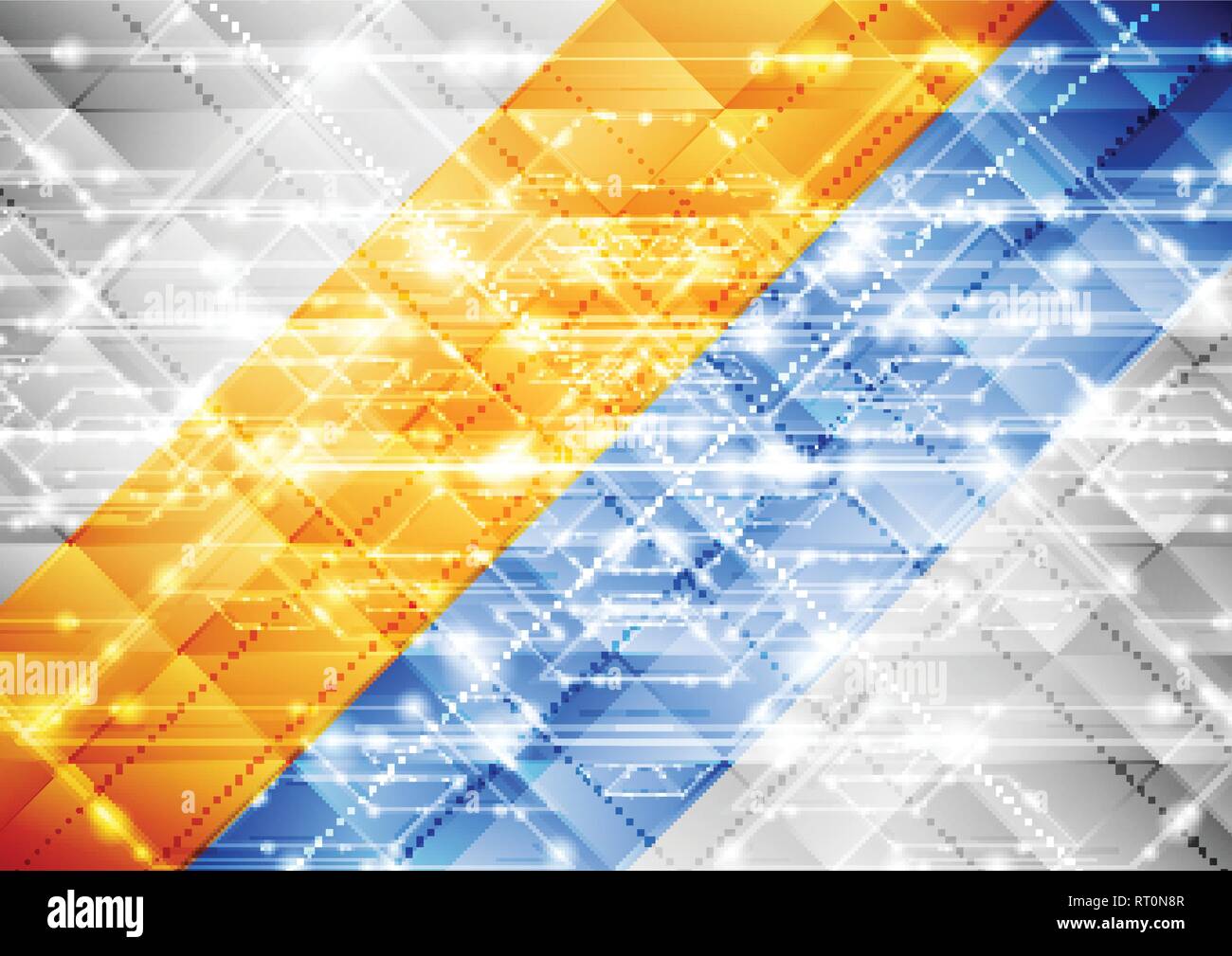 Bright shiny abstract sparkling tech background. Vector design Stock Vector