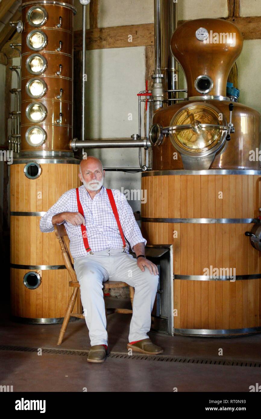 Charles Martell, the High Sheriff of Gloucestershire, a farmer, cheesemaker and distiller. Stock Photo