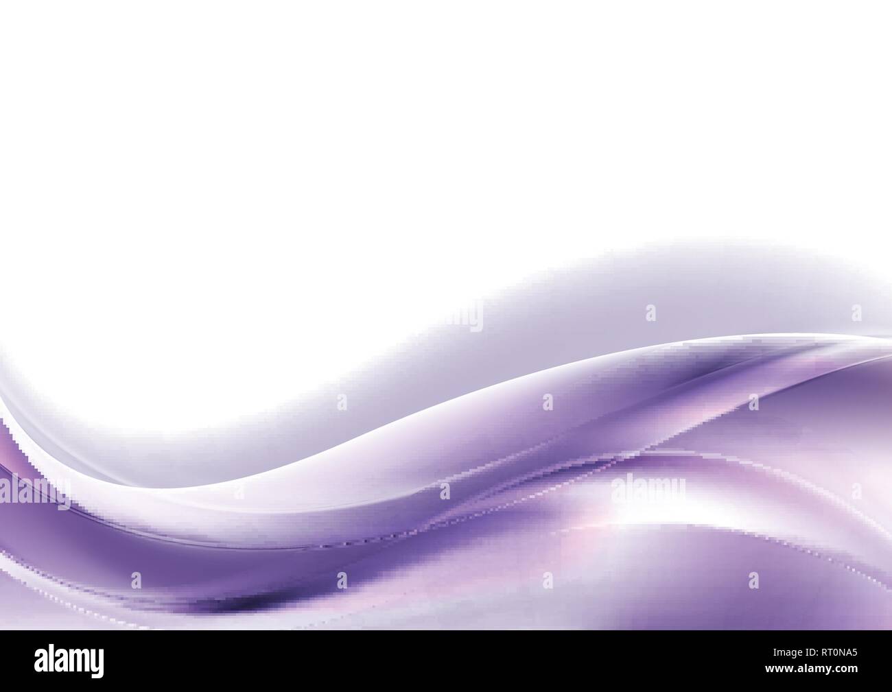 Ultra violet glowing shiny waves abstract vector background Stock Vector