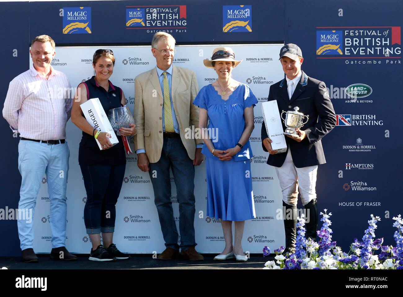 Princess Anne presented trophies to Tom McEwen right winning his