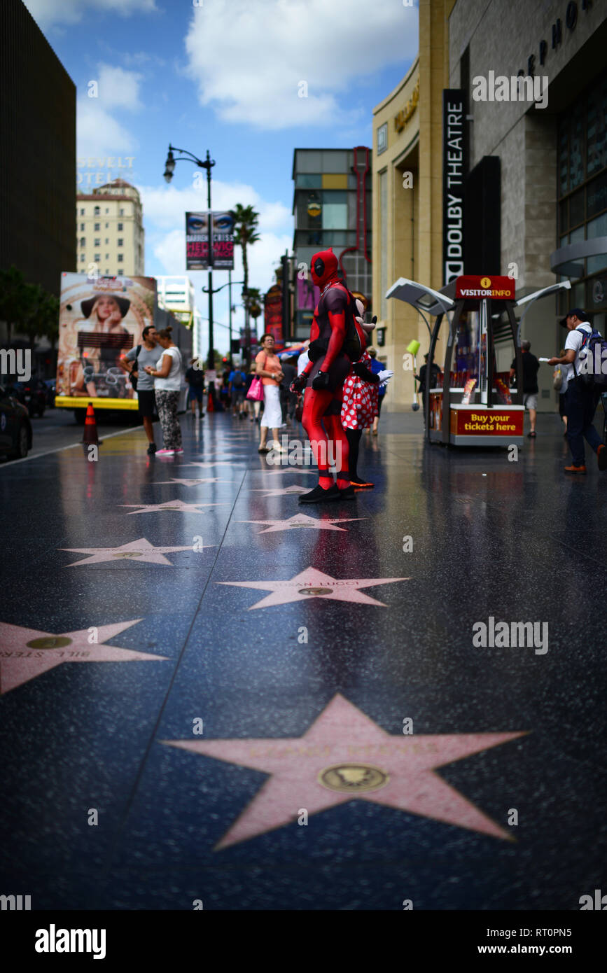 Hollywood Walk of Fame in Los Angeles, California Stock Photo - Alamy