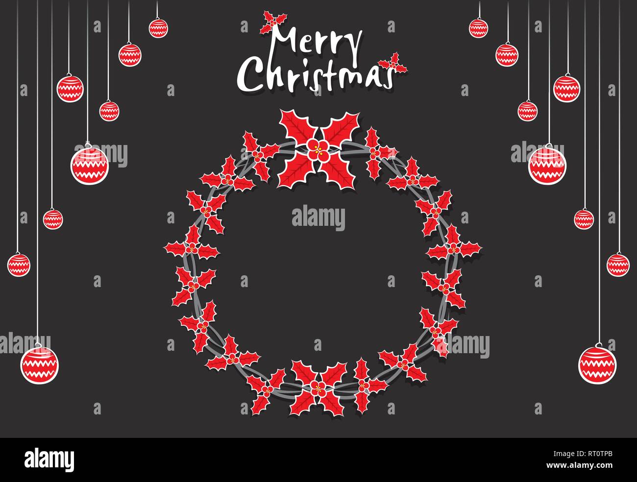 creative merry christmas festive celebration poster template design Stock Vector Image & Art - Alamy