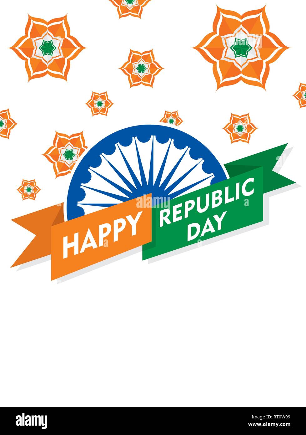 happy independence day of india illustration vector, using tricolor ...