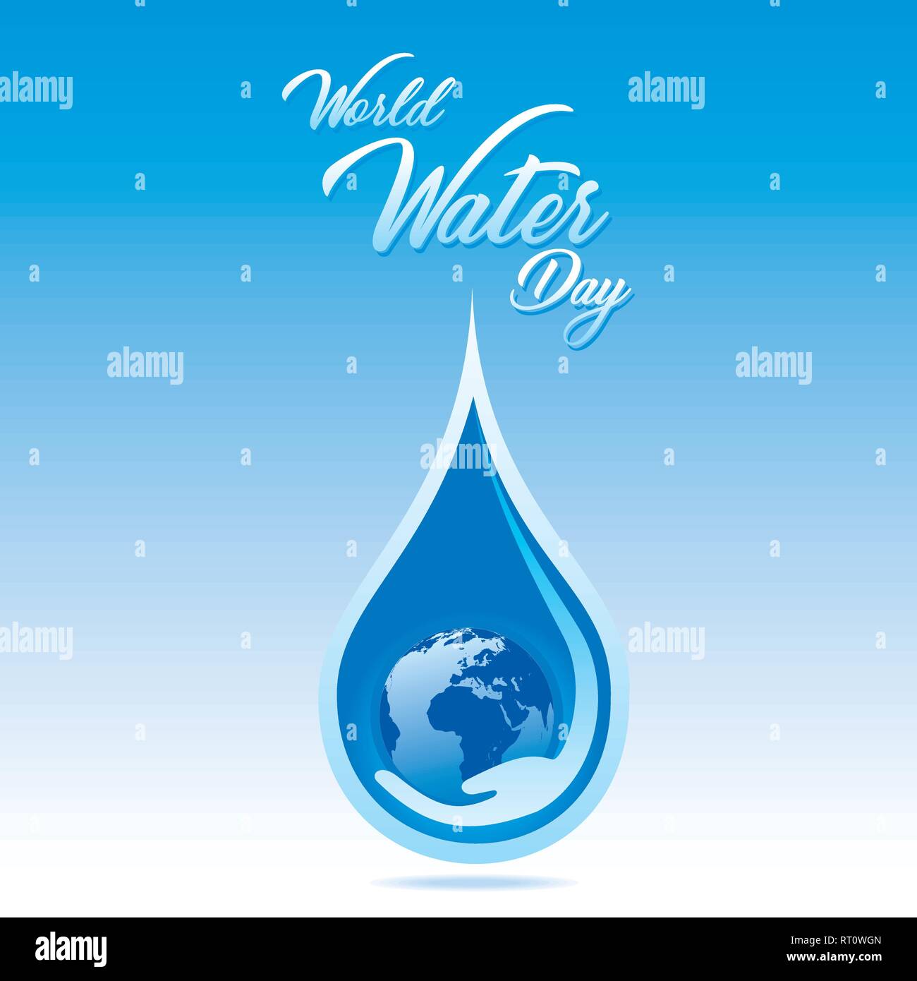 creative world water day poster or banner design Stock Vector Image ...