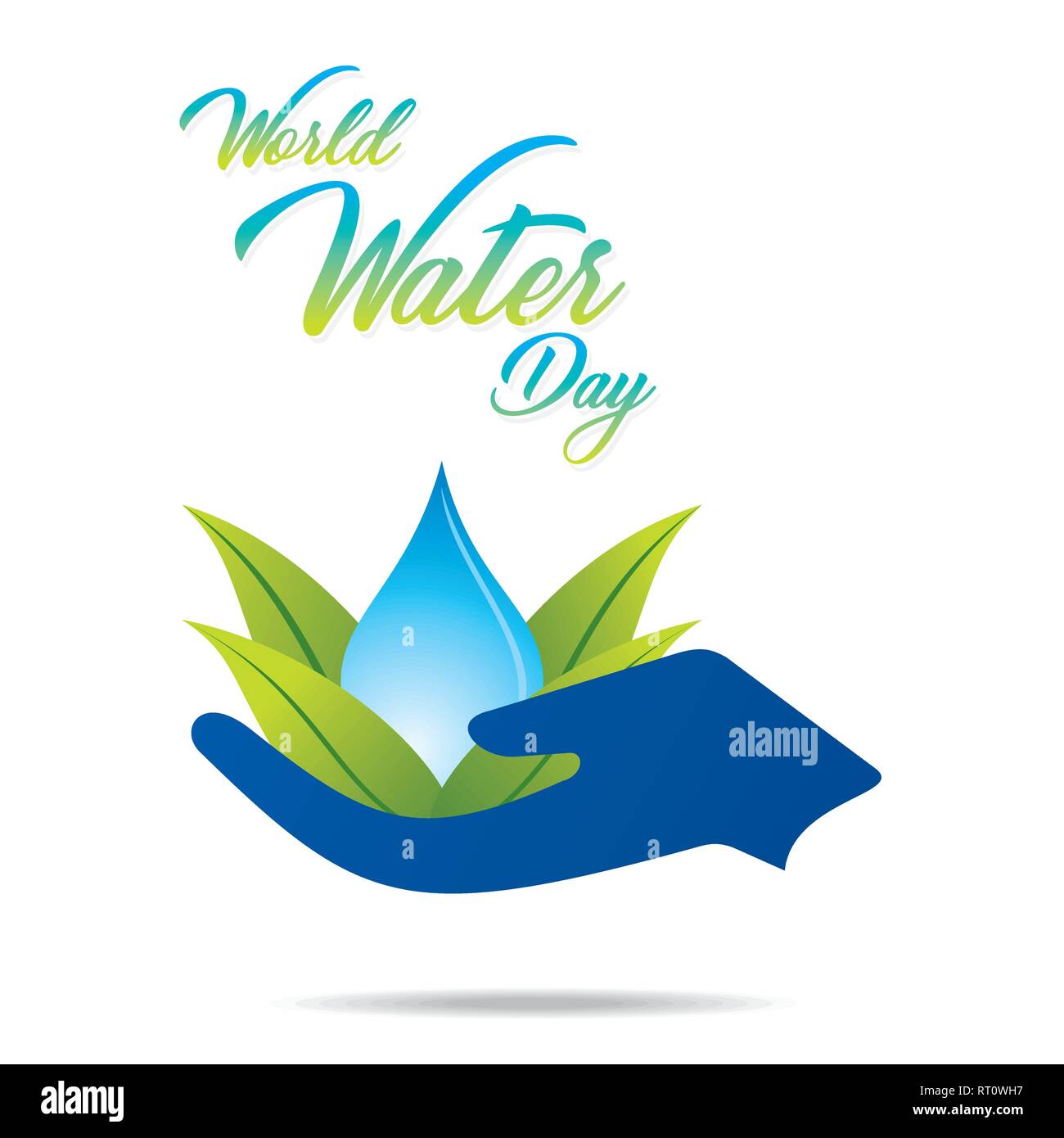 Creative World Water Day Poster Or Banner Design Stock Vector Art