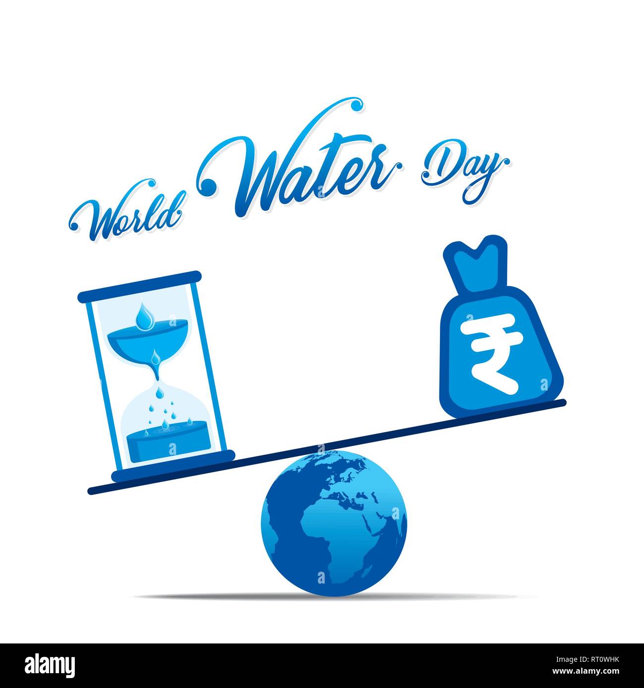 Creative World Water Day Poster Or Banner Design Stock Vector Art