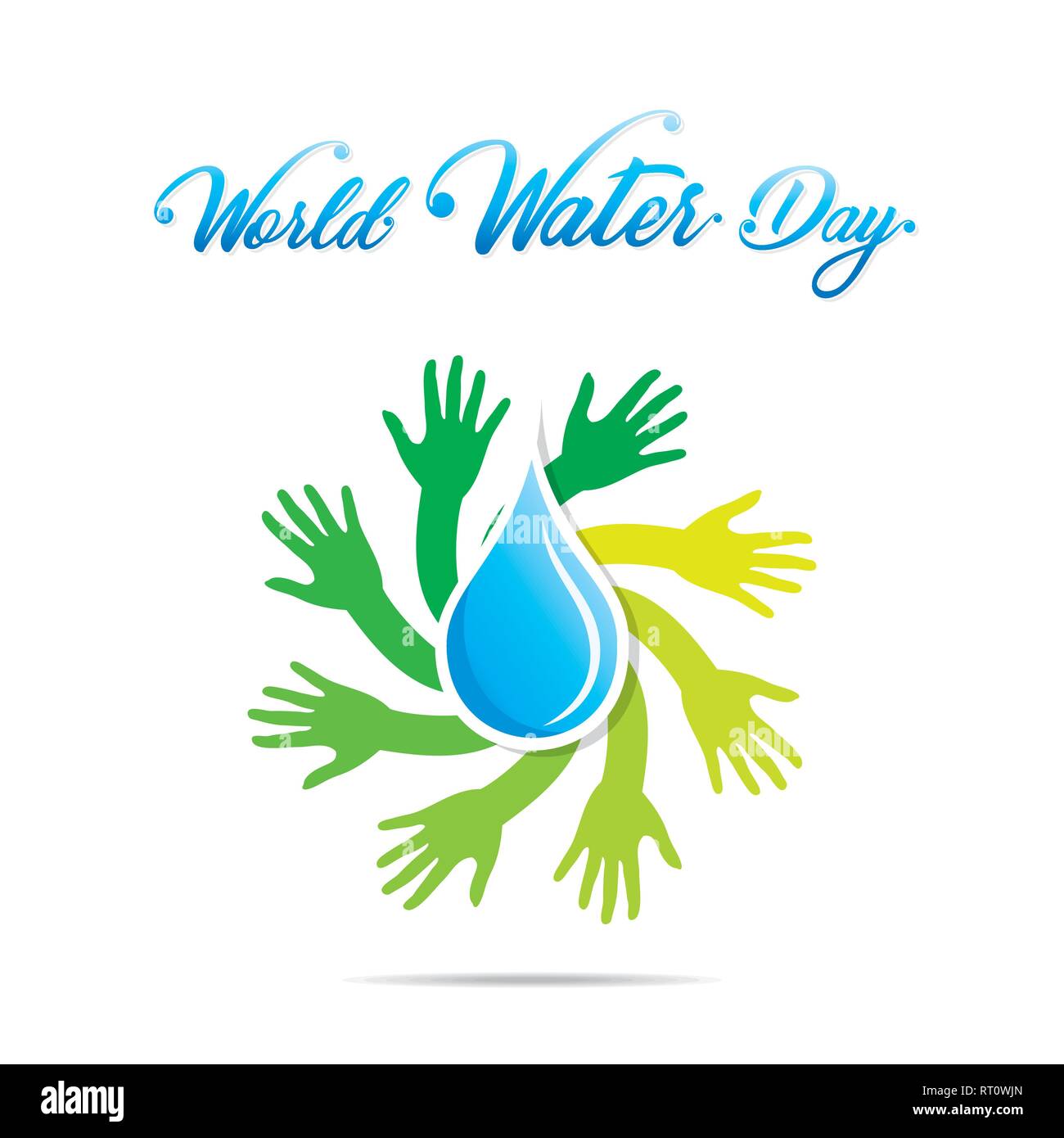 Creative World Water Day Poster Or Banner Design Stock Vector Art