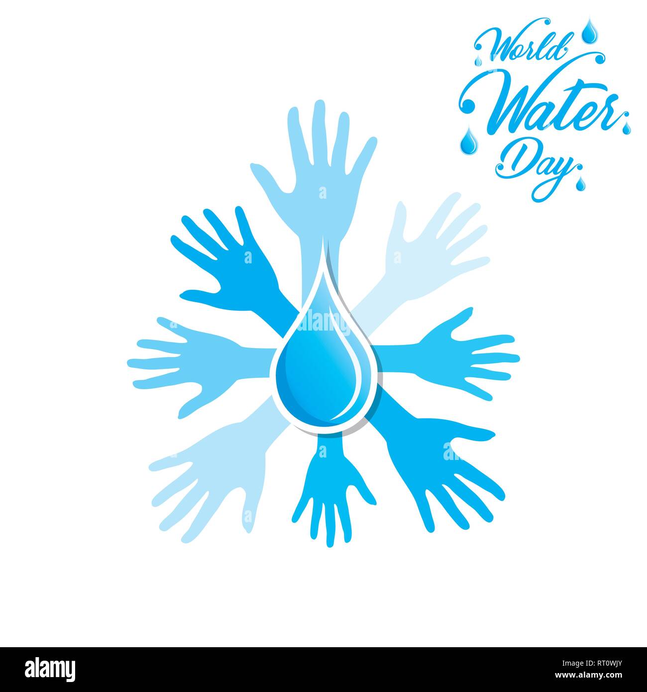 Creative World Water Day Poster Or Banner Design Stock Vector Art