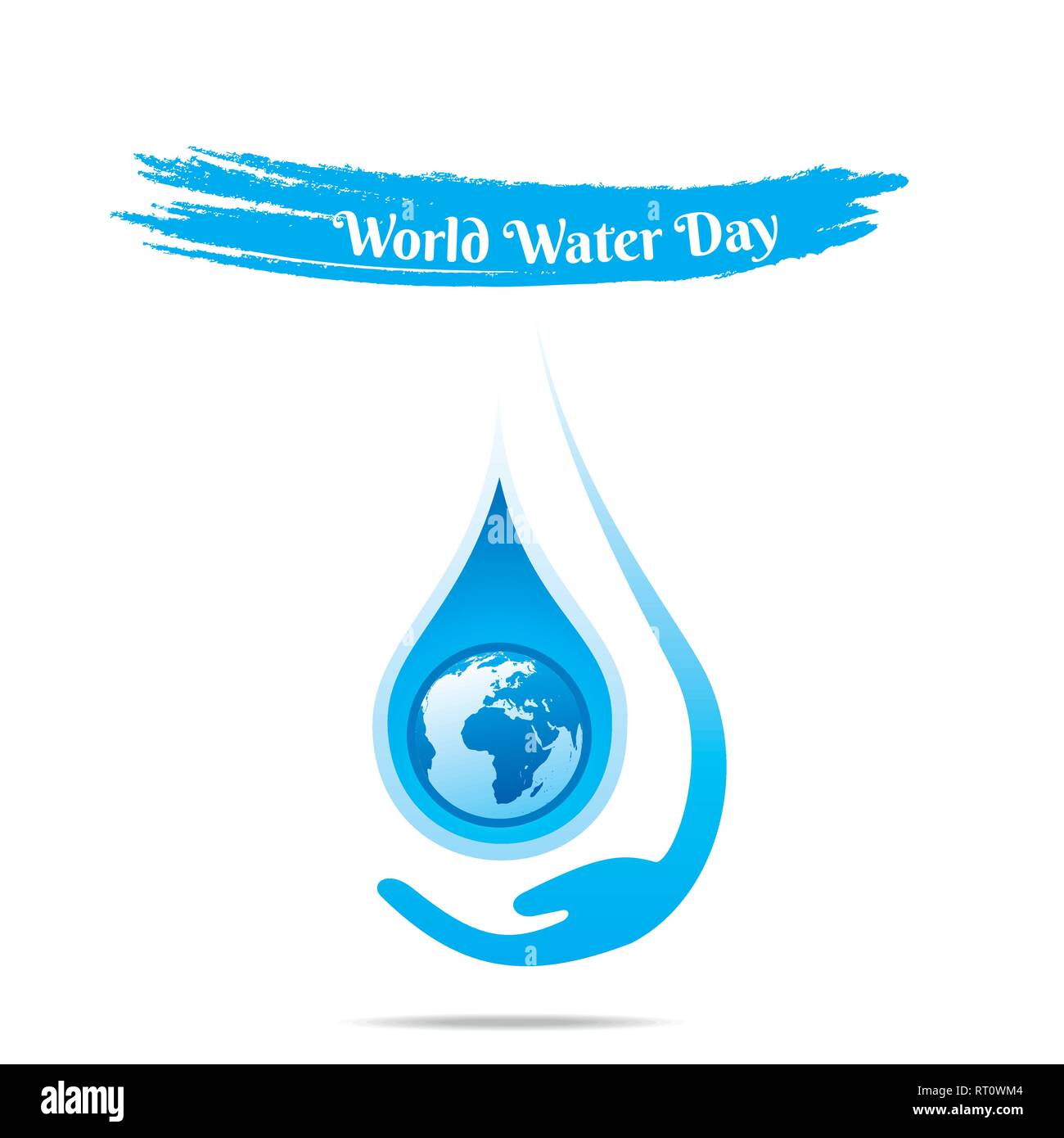Creative World Water Day Poster Or Banner Design Stock Vector Art
