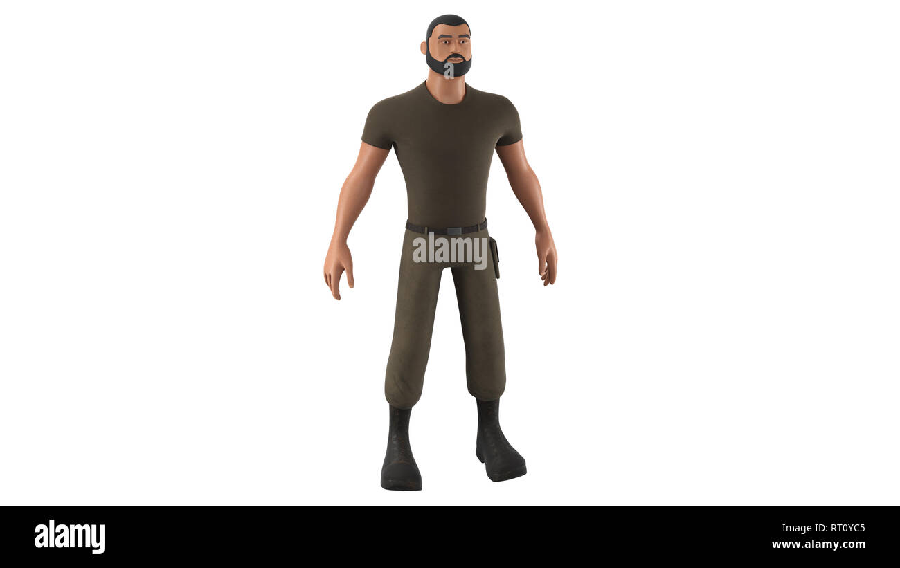 Modern us soldier isolated hi-res stock photography and images - Alamy