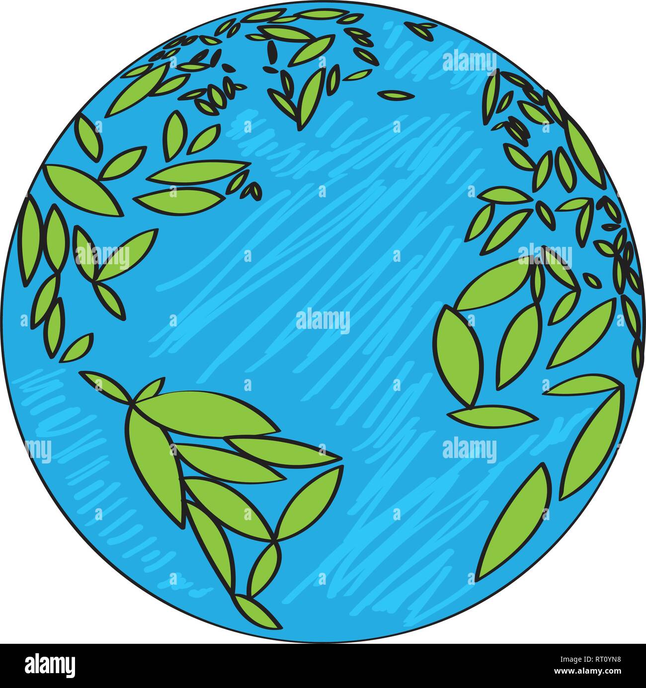 Isolated earth planet sketch Stock Vector Image & Art - Alamy