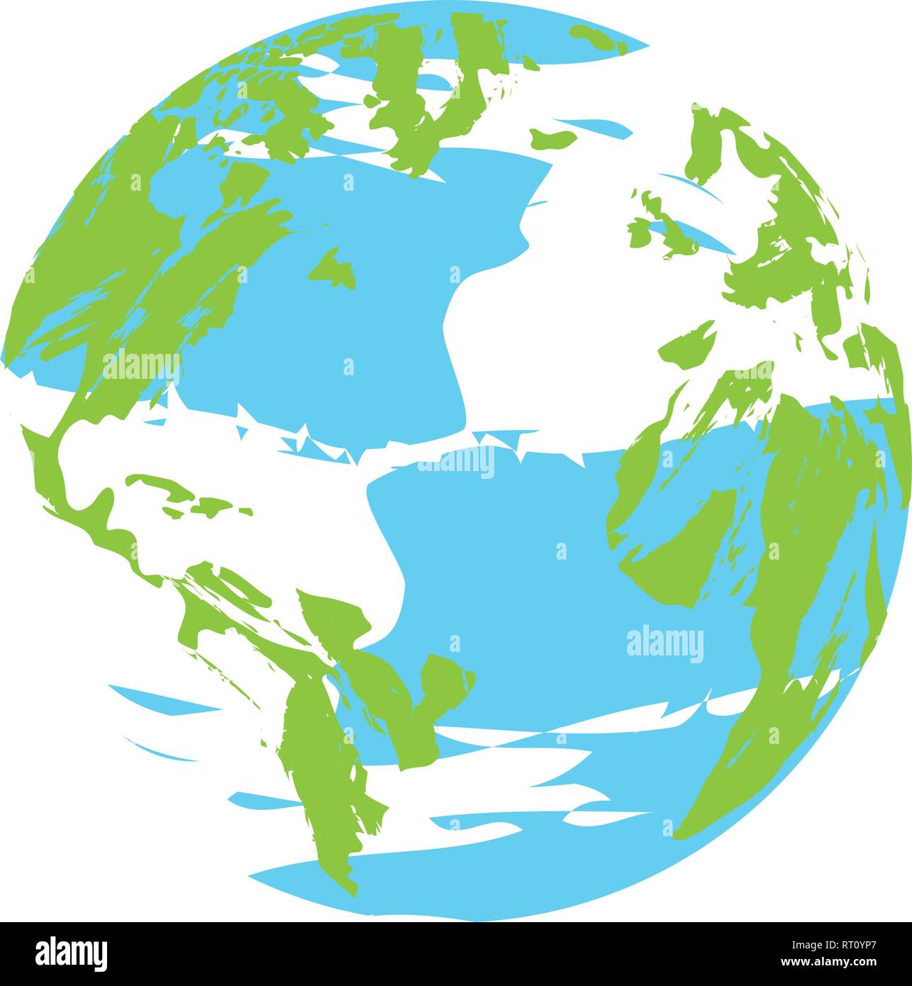 Isolated earth planet sketch Stock Vector Image & Art - Alamy