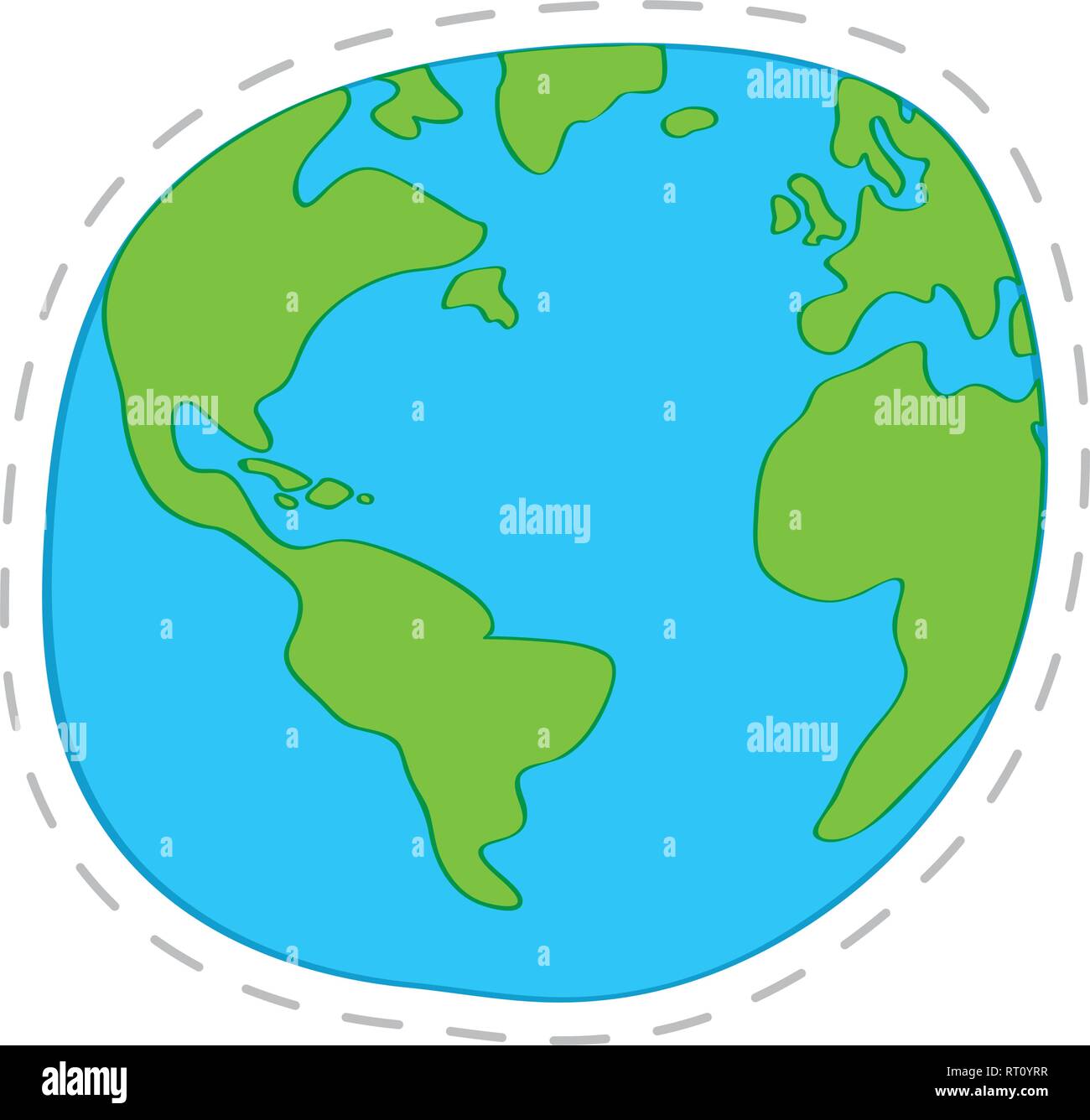 Isolated earth planet sketch Stock Vector Image & Art - Alamy