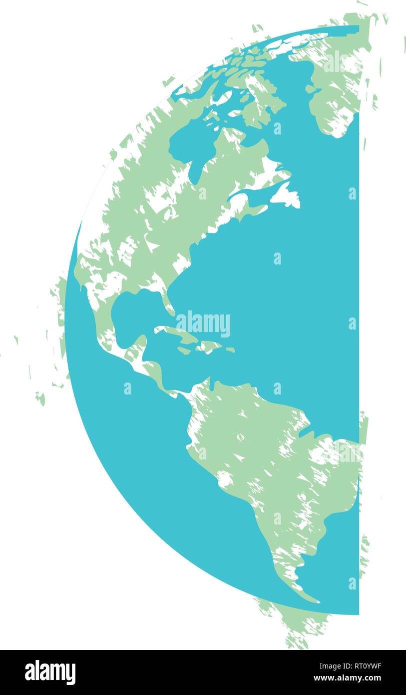Isolated earth planet sketch Stock Vector Image & Art - Alamy
