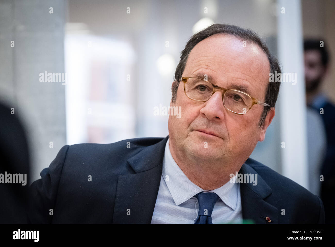 François Hollande former president of the French Republic Stock Photo