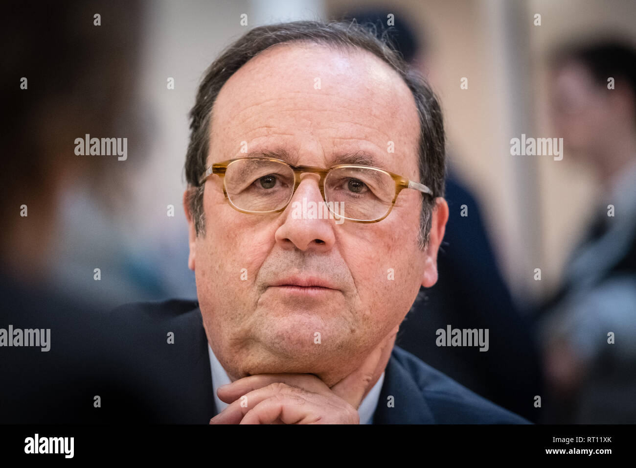 François Hollande former president of the French Republic Stock Photo