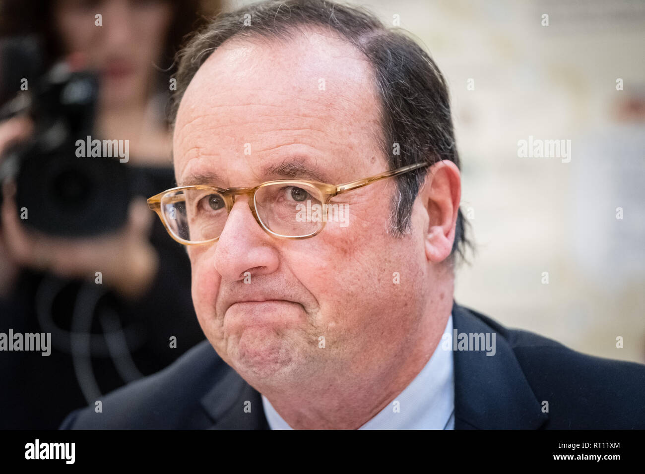 François Hollande former president of the French Republic Stock Photo