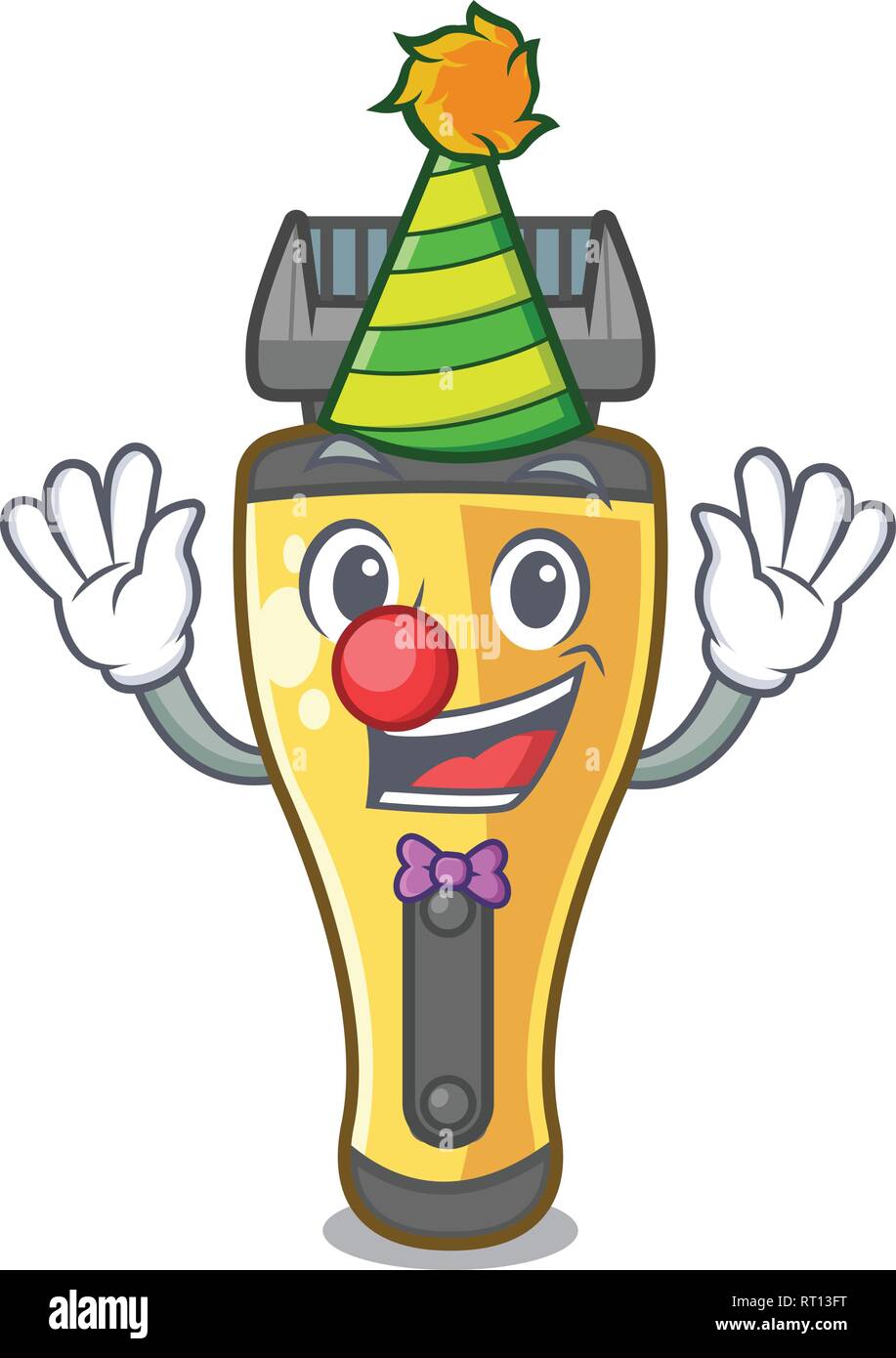 Clown electric shaver the shape funny cartoon Stock Vector Image & Art ...