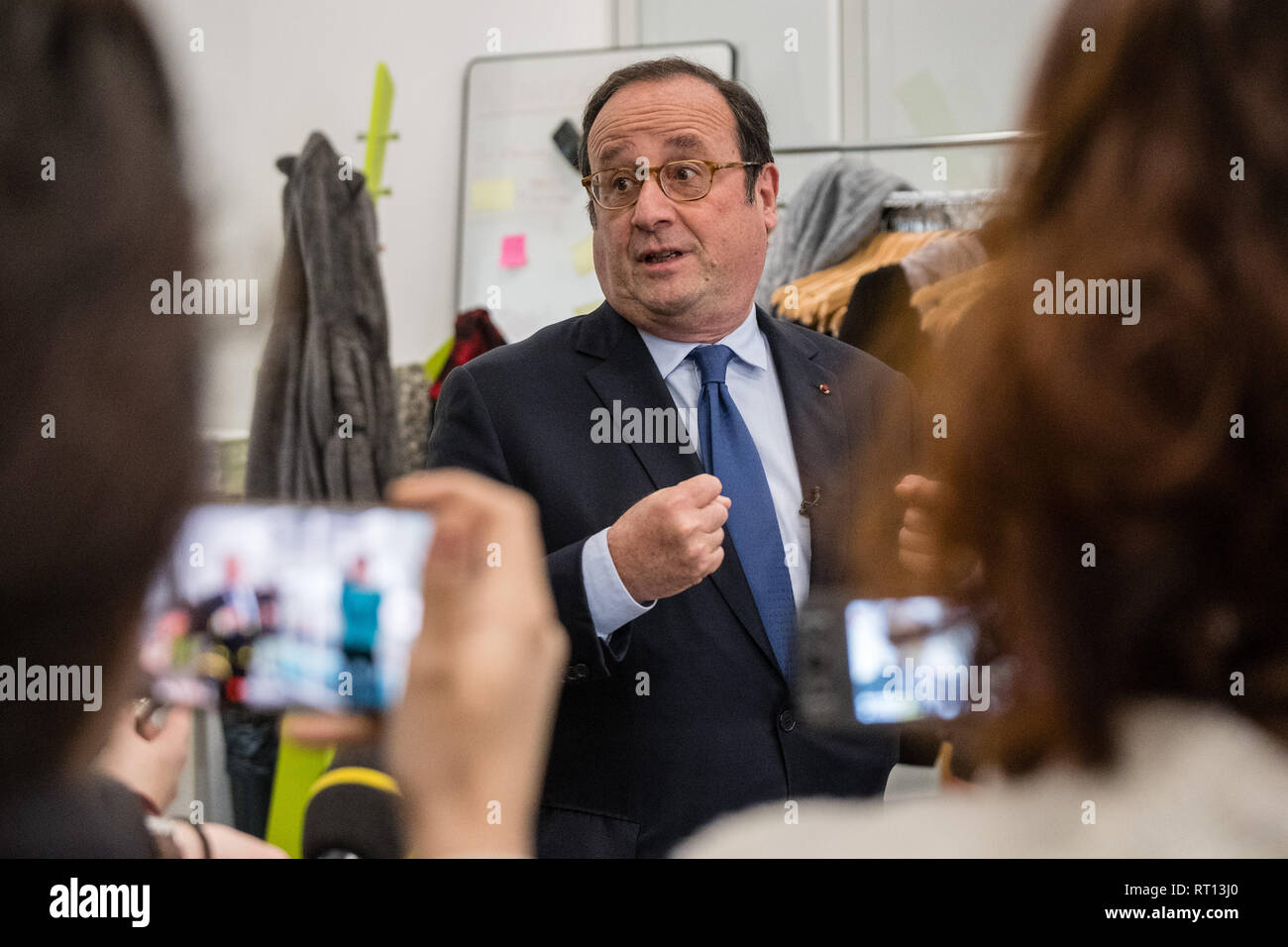 François Hollande former president of the French Republic Stock Photo