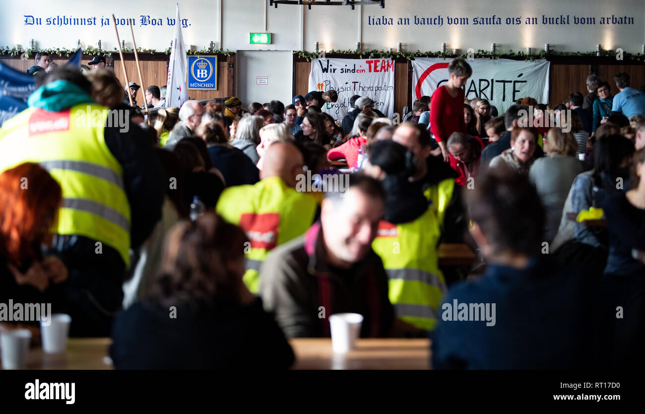 27 February 2019 Berlin Striking Teachers And Educators Meet At