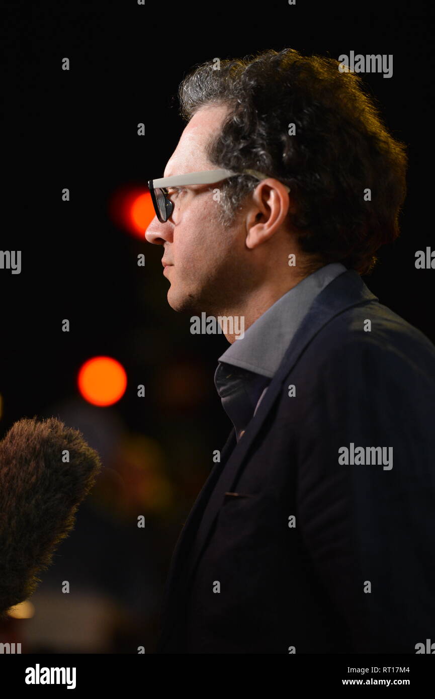 Glasgow, UK. 26th Feb, 2019. Film Producer - Jack Arbuthnott, seen on the red carpet at the Premier of the film, Prophecy, at the Glasgow Film Theater. Credit: Colin Fisher/Alamy Live News Stock Photo