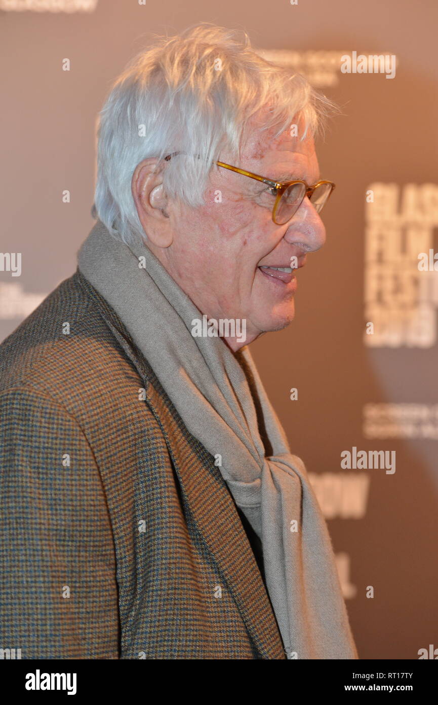 Glasgow, UK. 26th Feb, 2019. Director - Peter Medak seen on the red carpet Glasgow Film Festival for the Premier of The Ghost Of Peter Sellers. Credit: Colin Fisher/Alamy Live News Stock Photo