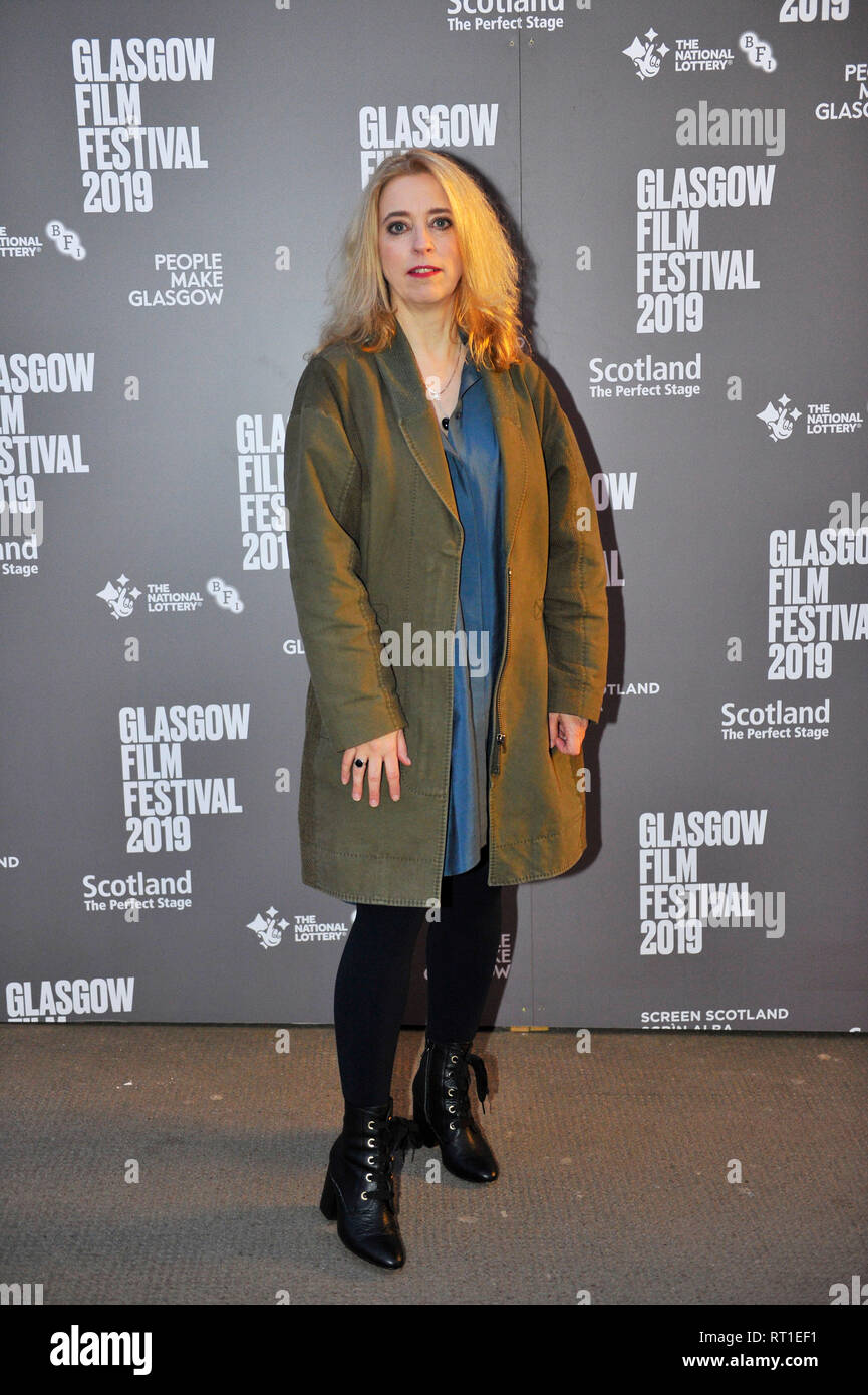 Glasgow, UK. 27 February 2019. Film Director - Carol Morley at the Scottish Premier of, Out Of Blue. Credit: Colin Fisher/Alamy Live News Stock Photo