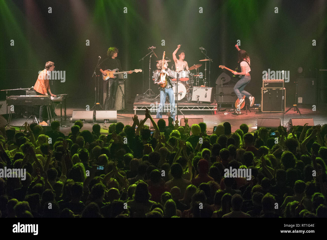 London, UK. 27th Feb, 2019. The Lemon Twigs performing live on stage at the Roundhouse in London. Photo date: Wednesday, February 27, 2019. Photo credit should read Credit: Roger Garfield/Alamy Live News Stock Photo