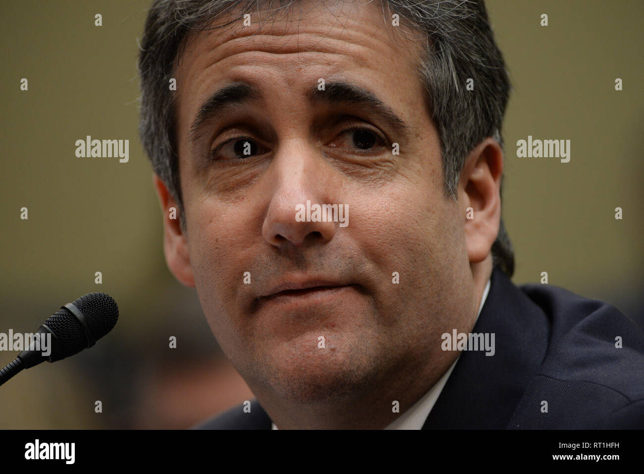 Washington DC, USA. 27th Feb, 2019. Michael Cohen, formerly President