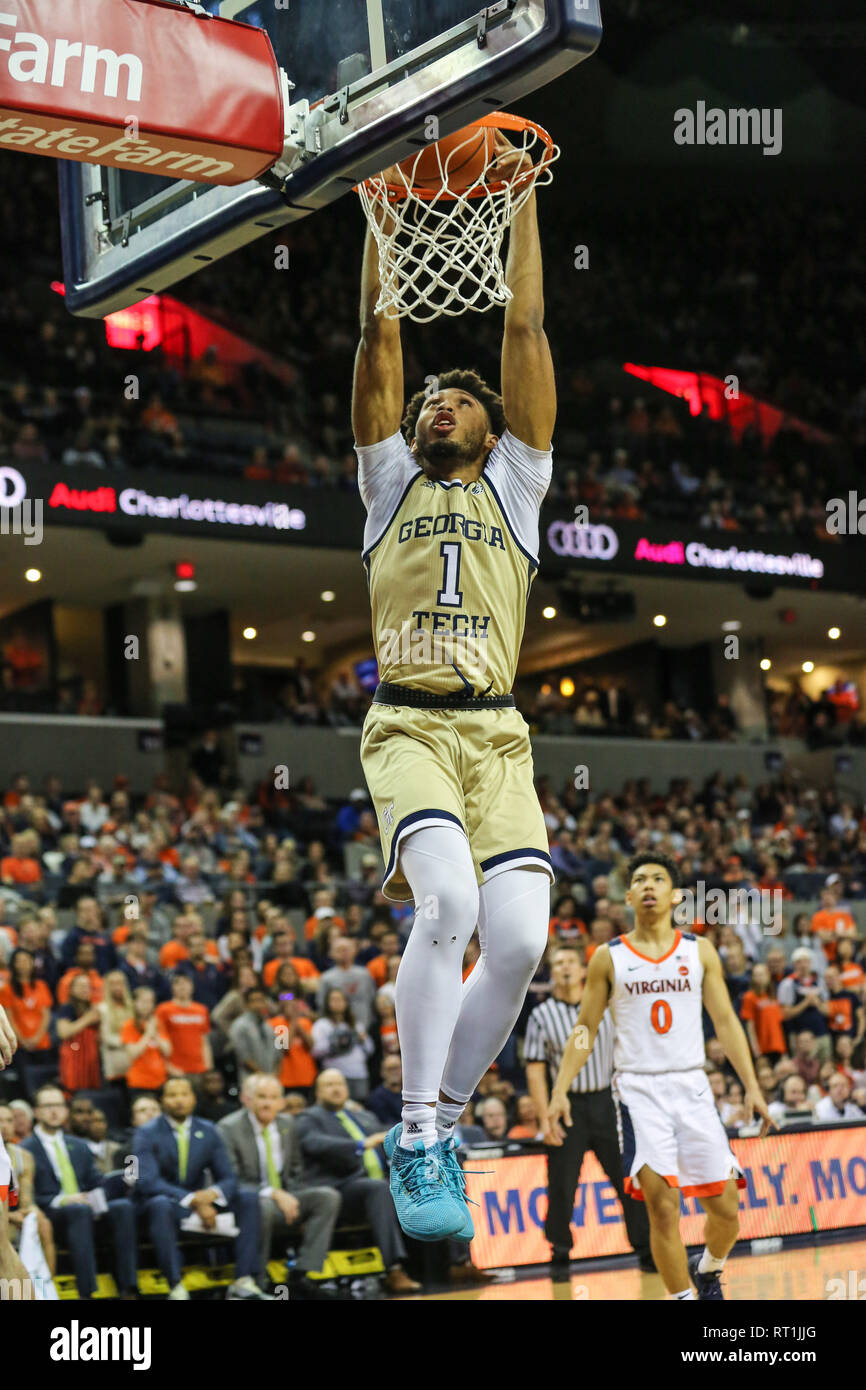 February 27 2019 Georgia Tech Yellow Jackets Forward James Banks