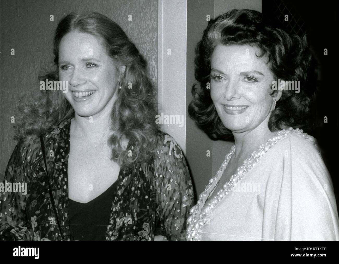 Liv Ullman and Jane Russell 1980 Photo By John Barrett/PHOTOlink Stock Photo
