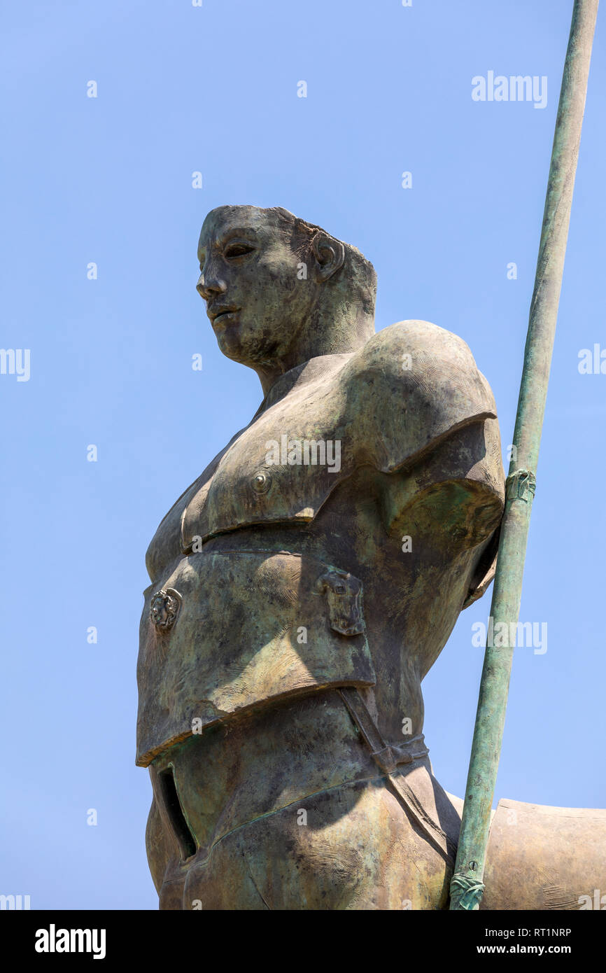 Pompeii, Italy June 15, 2017 Sculptures of the Polish sculptor Igor