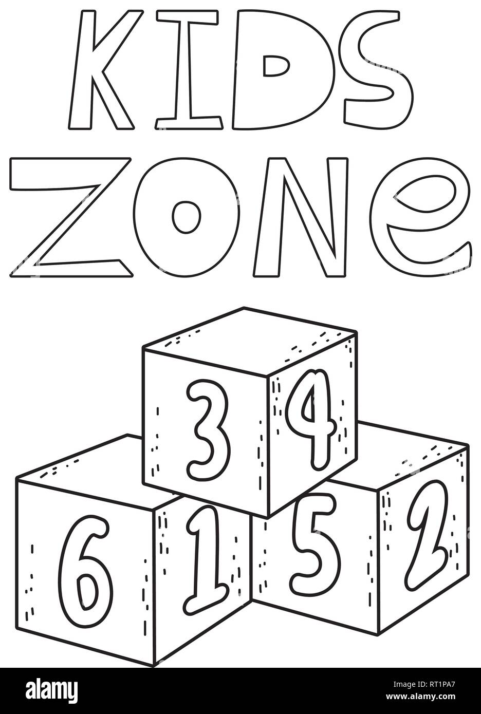 Learning numbers for kids Black and White Stock Photos & Images - Alamy