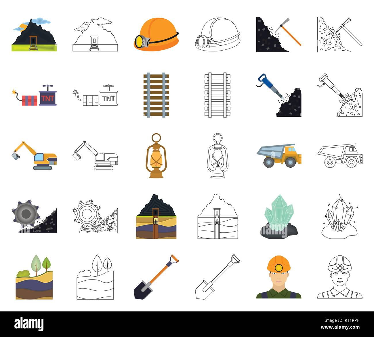 Art Bucket Wheel Cartoon Outline Collection Company Crystals