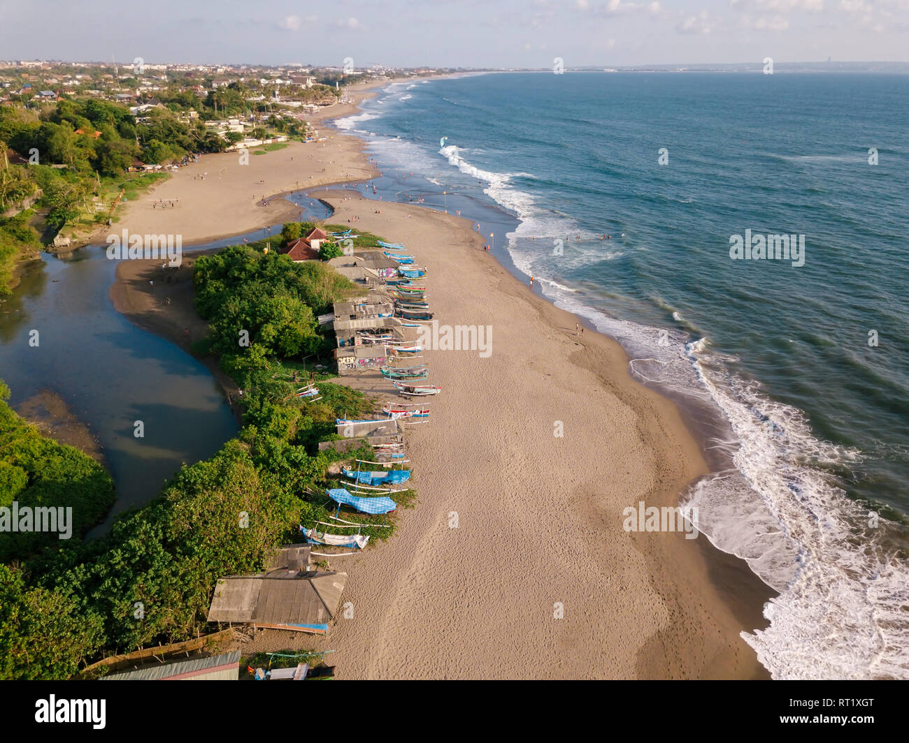 Indonesia, Bali, Aerial view of Berawa beach Stock Photo - Alamy