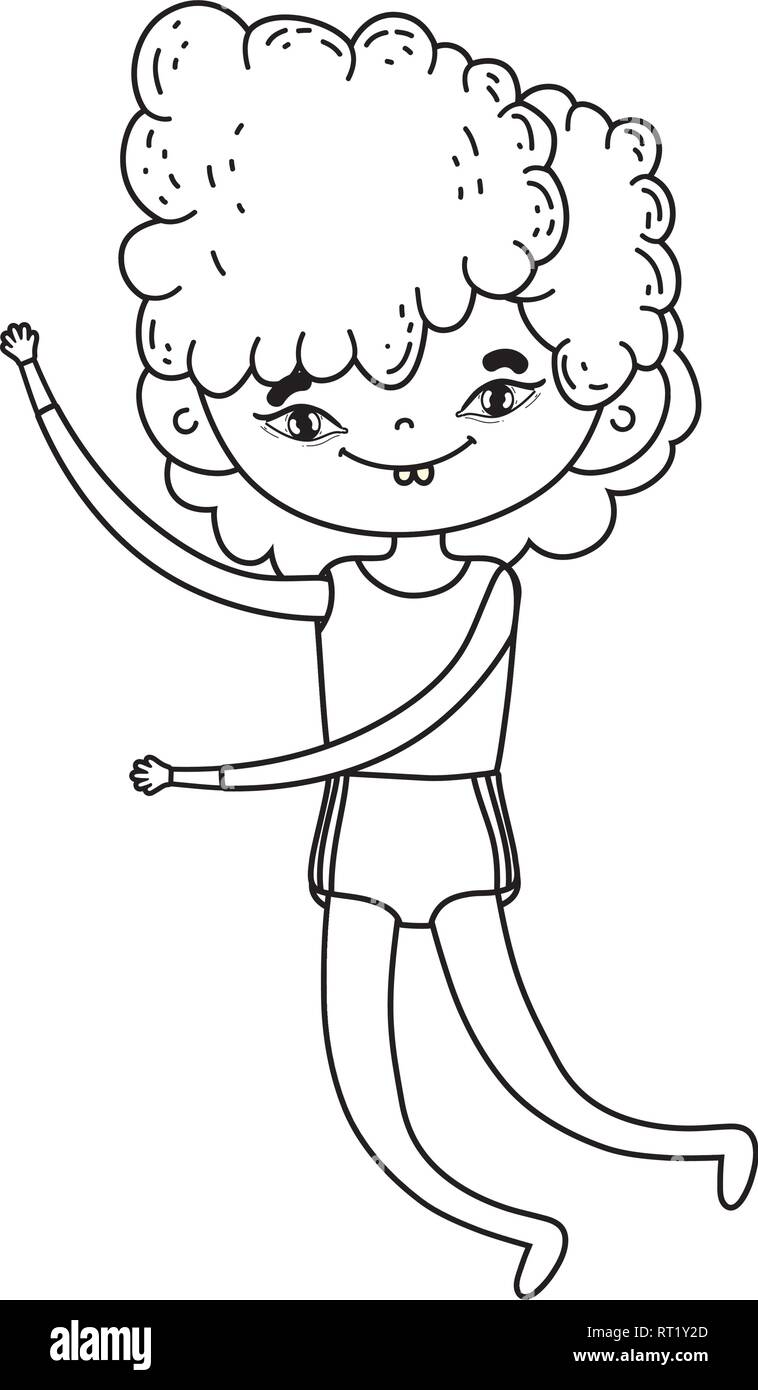 happy little boy character Stock Vector Image &amp; Art - Alamy