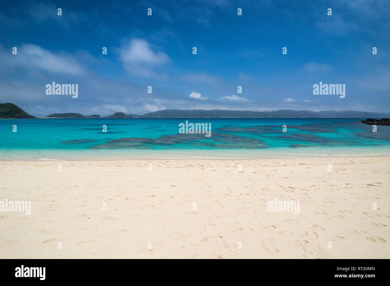Japan, Okinawa Islands, Kerama Islands, Zamami Island, East China Sea, Furuzamami Beach Stock Photo