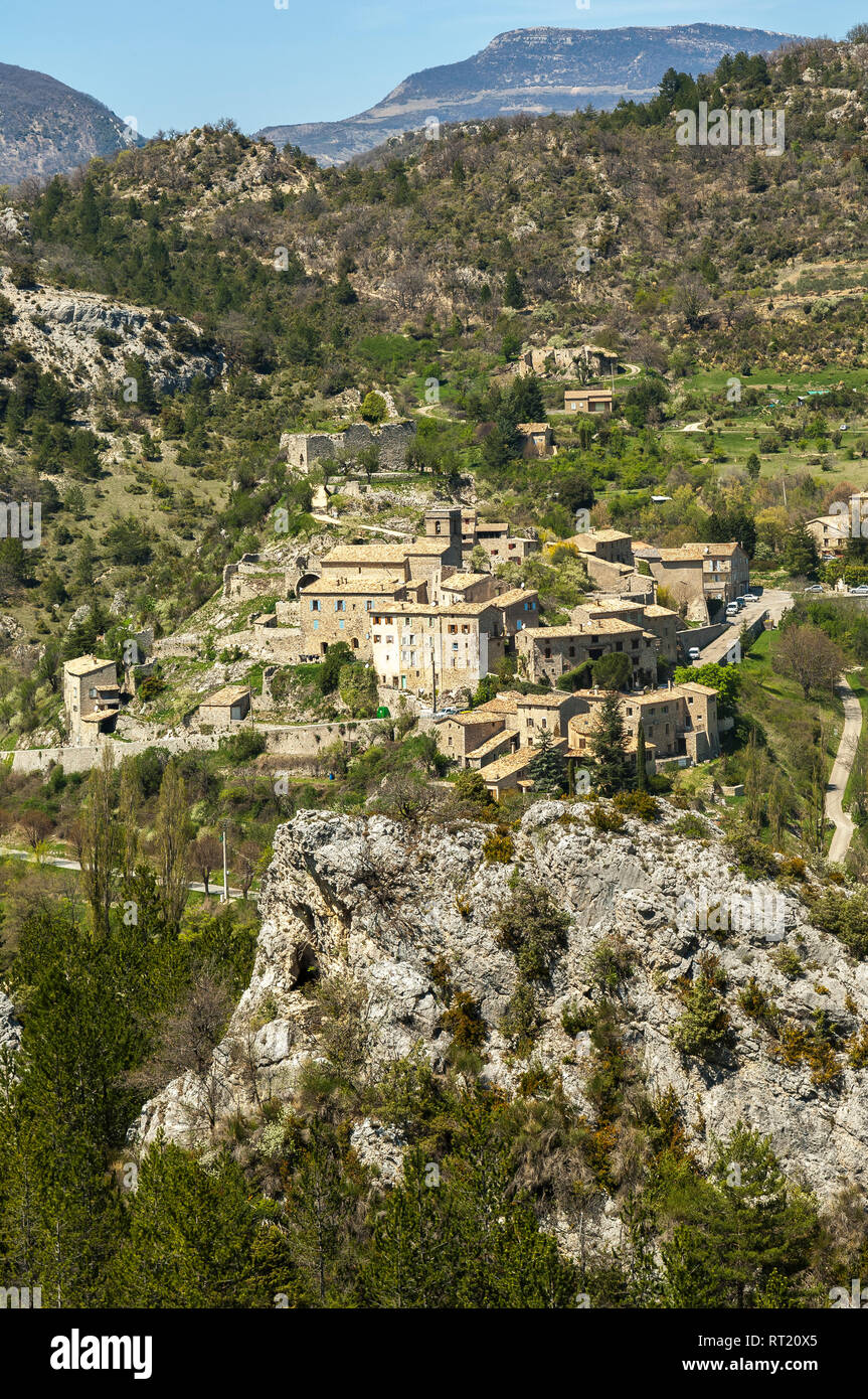 Village de la Reilhanette, Drôme Provençale France 26 Stock Photo