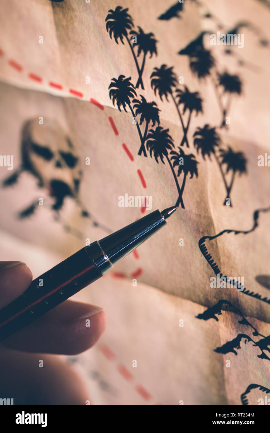 Finger pointing route on map hires stock photography and images Alamy