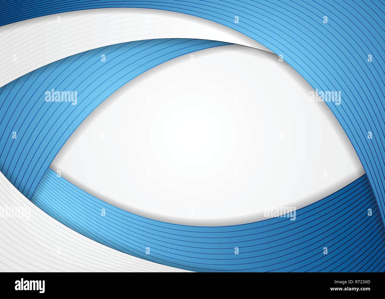 Abstract blue and grey corporate wavy vector template background Stock ...