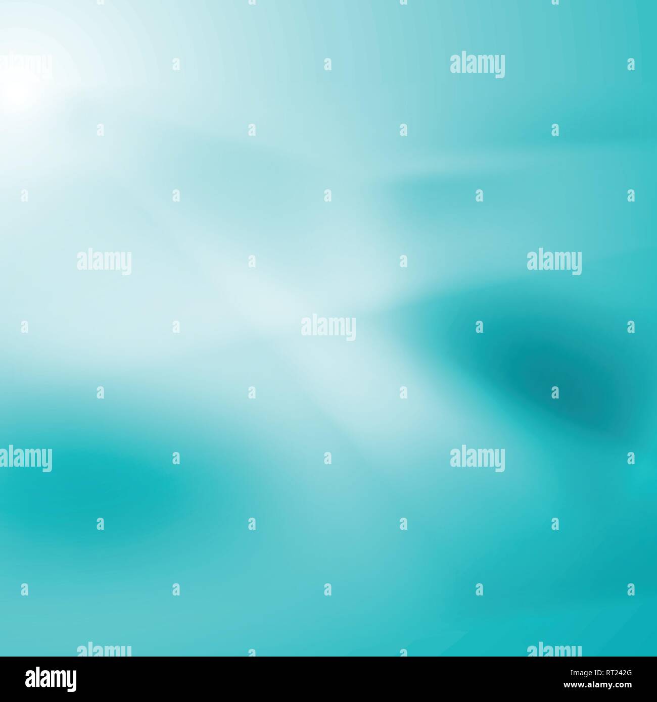 Cyan turquoise abstract soft gradient background. Vector pattern design Stock Vector