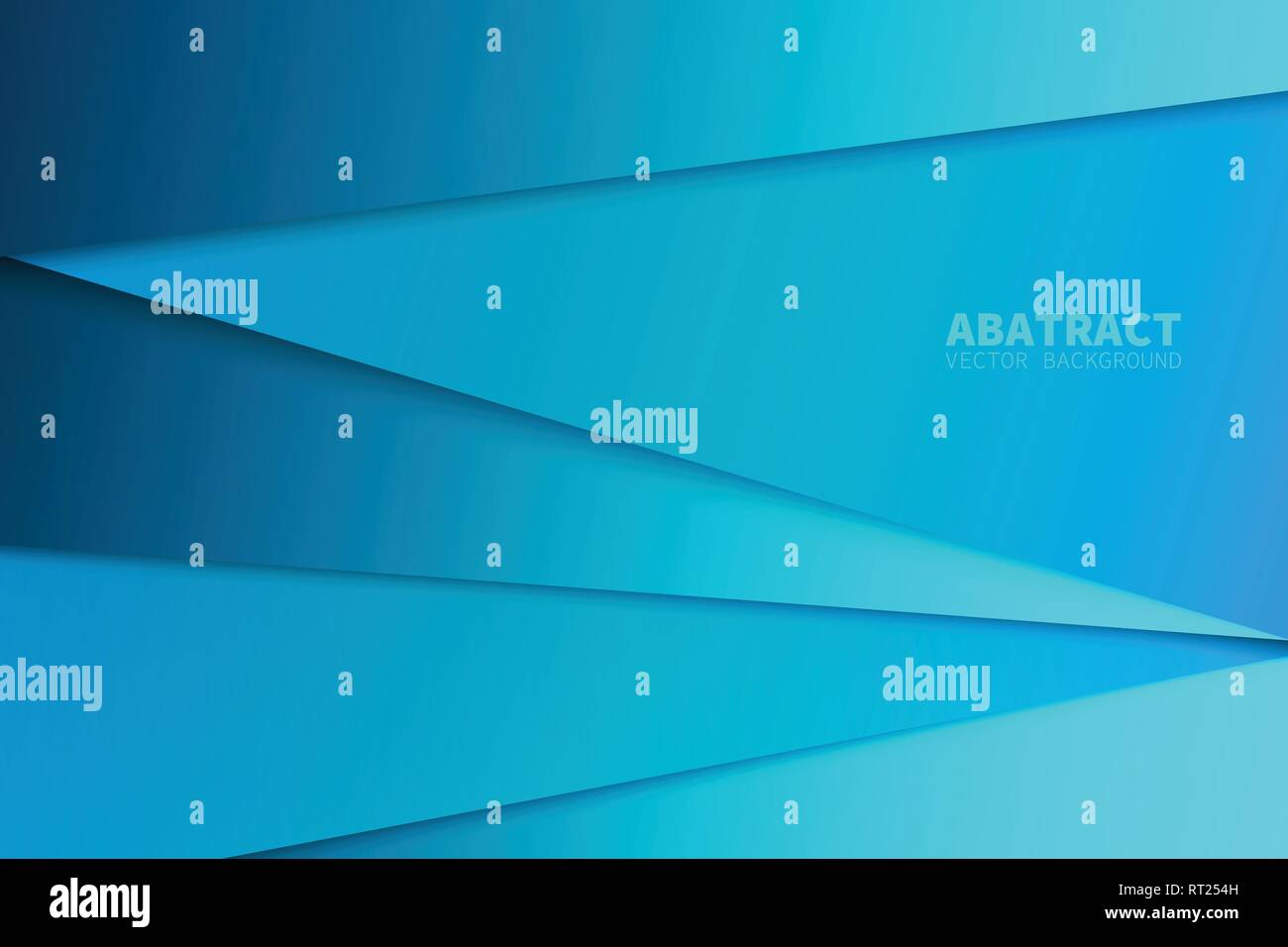Blue triangle vector background arrow angle paper layer overlap on space for text and message artwork background design Stock Vector