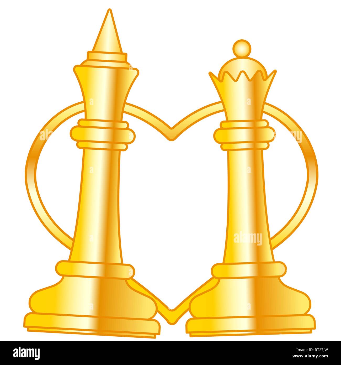 Chess Pieces Queen And King