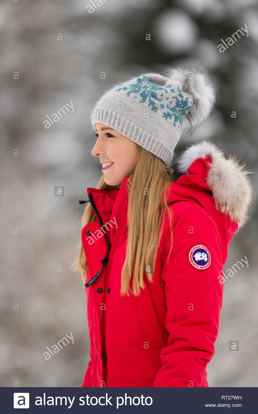 canada goose red hat