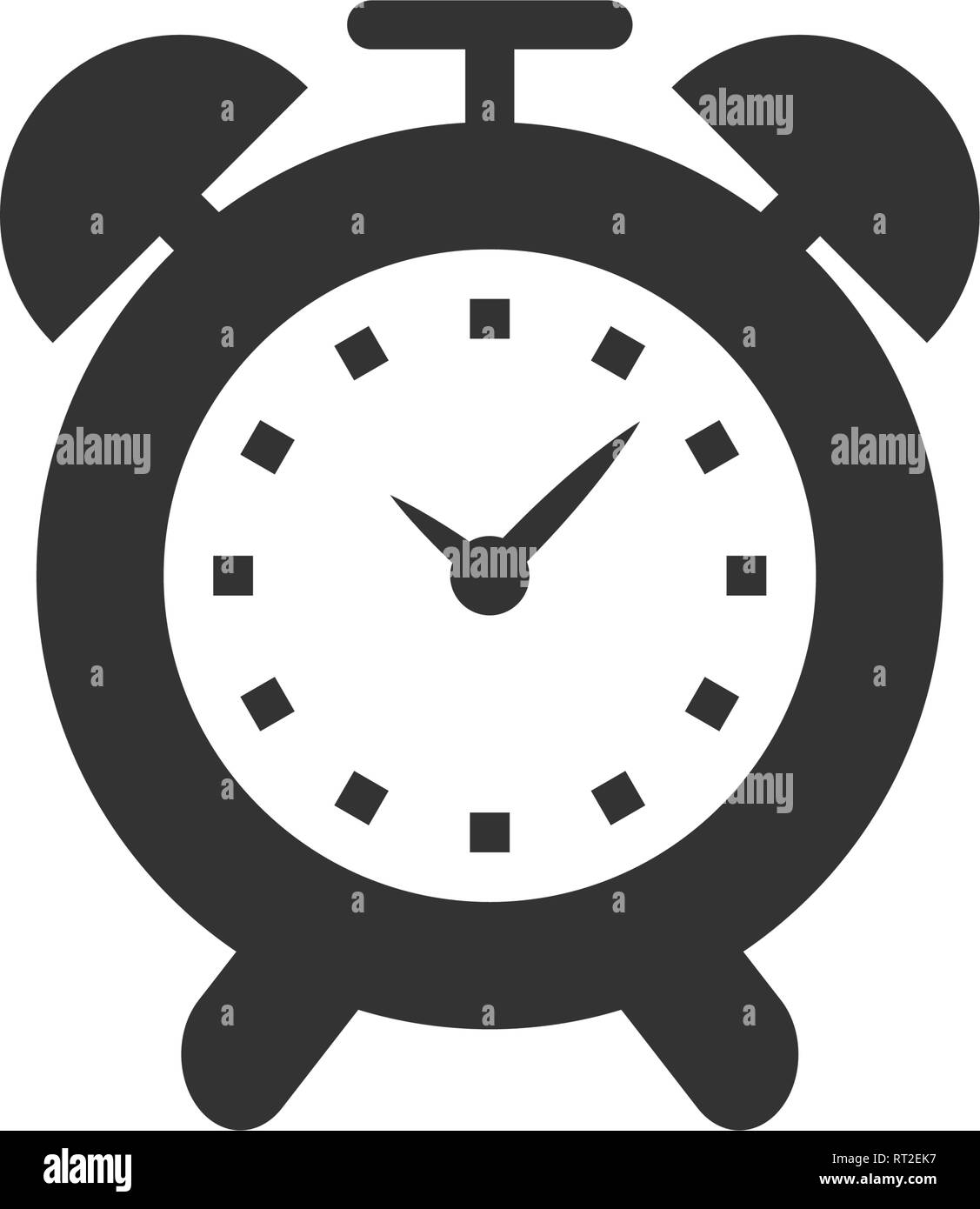 Alarm clock icon design template vector isolated Stock Vector Image